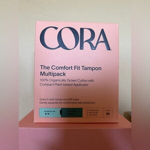 Cora Comfort Fit Organic Tampon Multipack 96 Count
